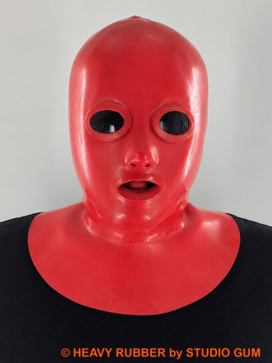 Anatomische Latex Maske mit Kragen